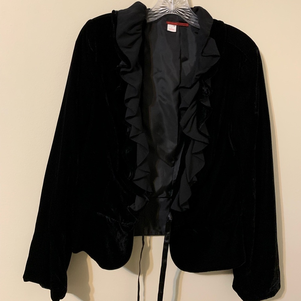 Tapemeasure, Black Velour Blazer/Jacket